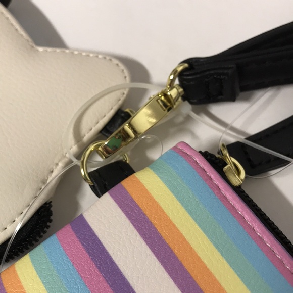 Betsey Johnson Wristlet Cat Rainbow wallet NWT - Picture 5 of 9